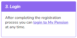 Step 3 - Login to My Pension